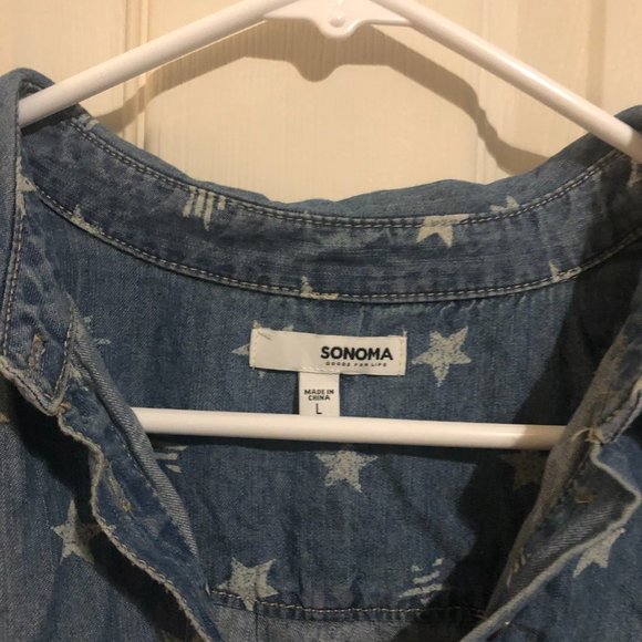 Denim Dress with Stars - Picture 2 of 7